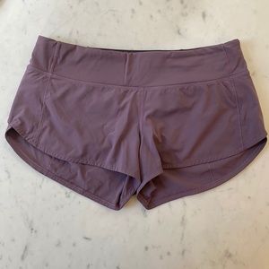 lulu lemon speed up short in purple